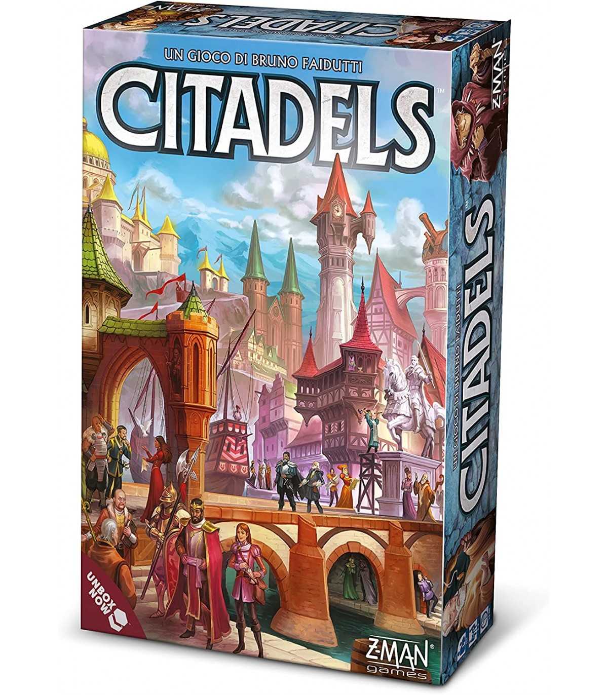 Citadels - Gioco di Strategia Medievale, 2-7 Giocatori, 60 Minuti di Divertimento, Autore Bruno Faidutti, Asmodee