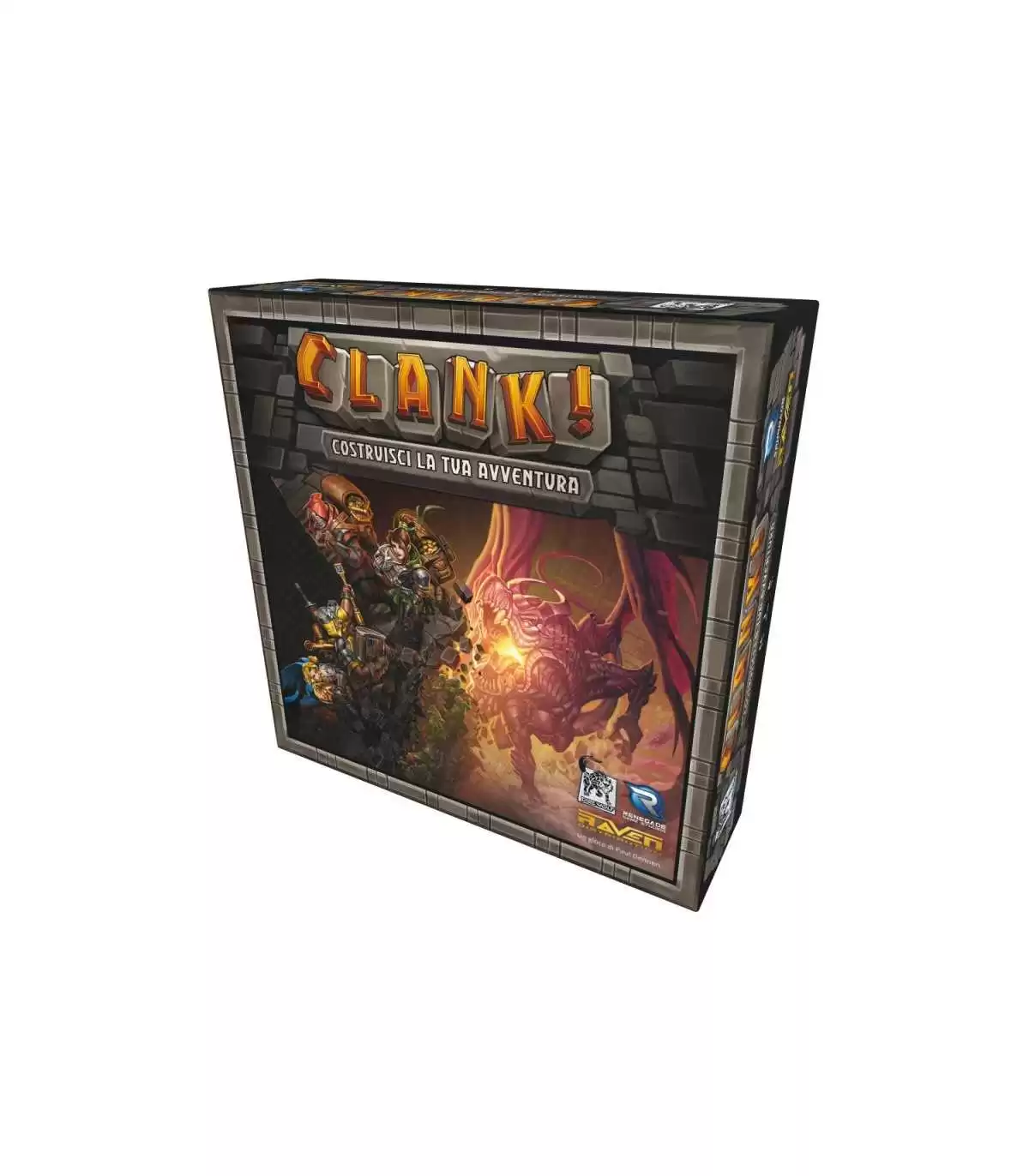 Clank! - Gioco di Deck-Building Avventuroso per 2-4 Giocatori, Esplora la Fortezza del Drago, Voto GYF 7.8, Italiano
