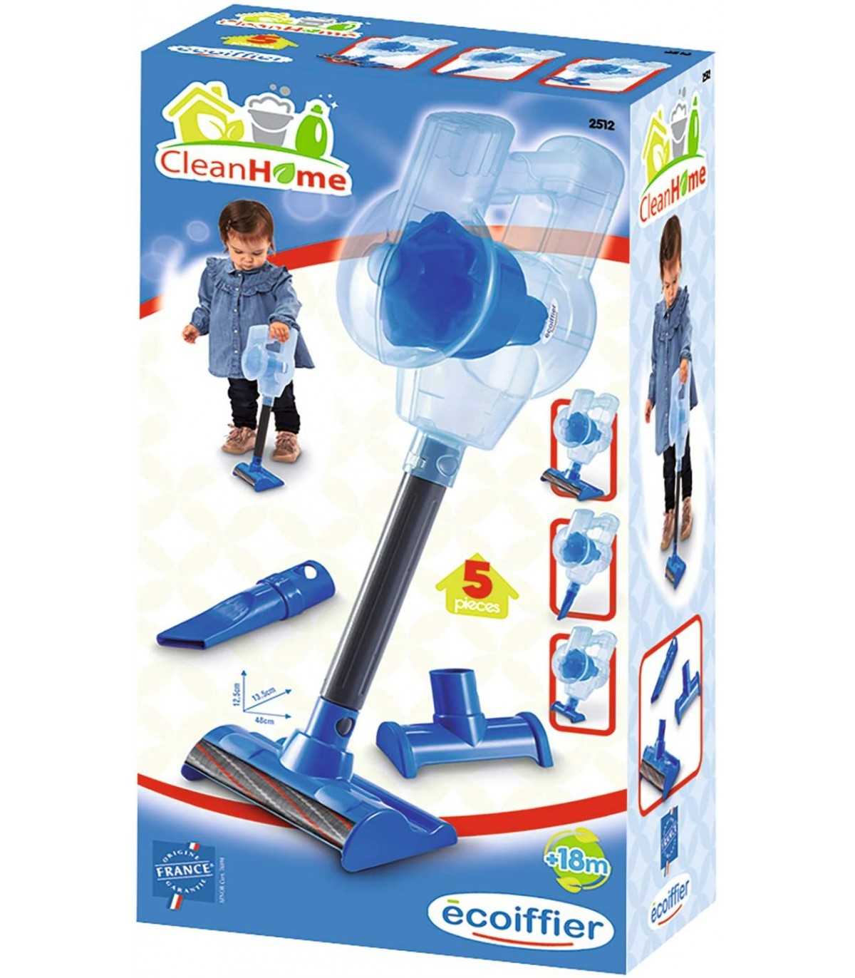 Clean Home - Aspirapolvere con 3 accessori intercambiabili