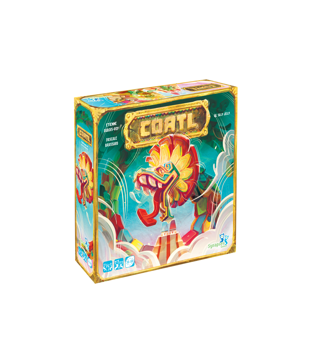 Cóatl - Gioco di Strategia Azteco per Famiglie, 1-4 Giocatori, Creazione Sculture di Serpenti Piumati, 45 Minuti, 10+ Anni