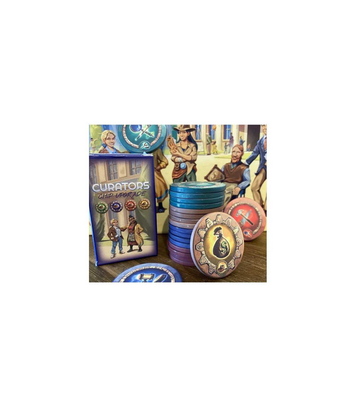 Curators - Gettoni in Ceramica (Upgrade) di Little Rocket Games | Eleganza Unica per Giochi Gestionali | 1-4 Giocatori, 60 Minut