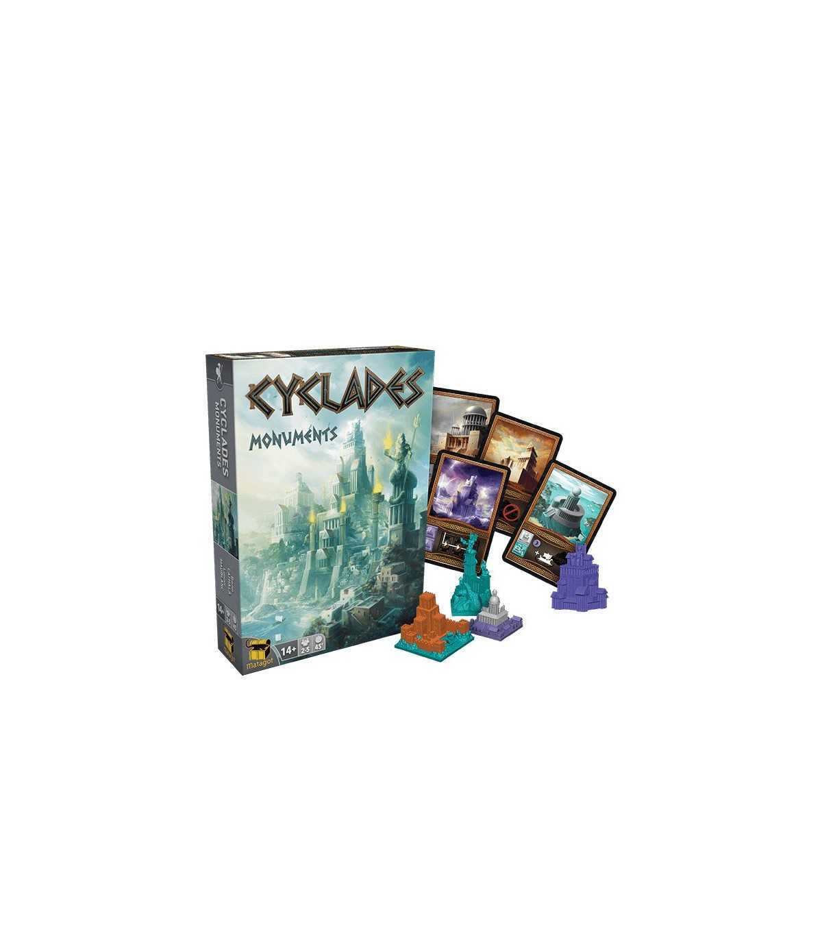 Cyclades: Monuments - Gioco da Tavolo Strategico per 2-5 Giocatori, Espansione Mitologica, 90 Minuti di Avventura!