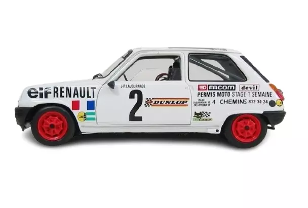 Voiture Renault R5 Alpine Turbo Coupé - REE MODELES - HO 1/87 - SPORT JP. LAJOURNADE