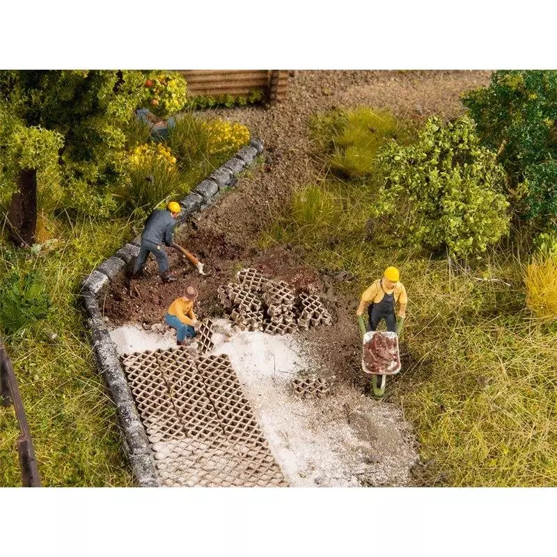 2 lastre di 126 lastre di cemento Alvéole NOCH 14227 - HO 1/87