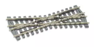 Croisement HOm avec coeur polarisé (electrofrog), longueur 117mm, angle 20°, code 75