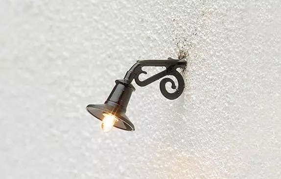 Applique con lampadina - 13 x 15 mm BRAWA 5358 - HO 1/87