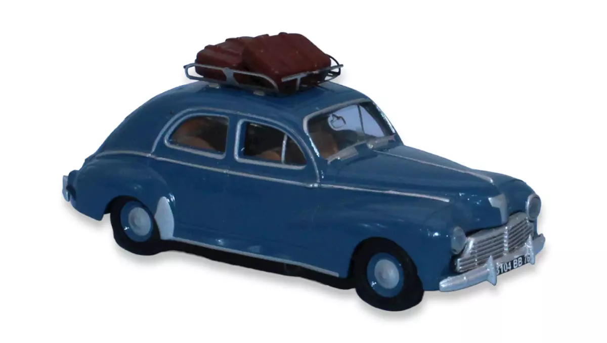 Peugeot 203 SAI 1720 - HO : 1/87 - livrea blu azzurro - con portapacchi