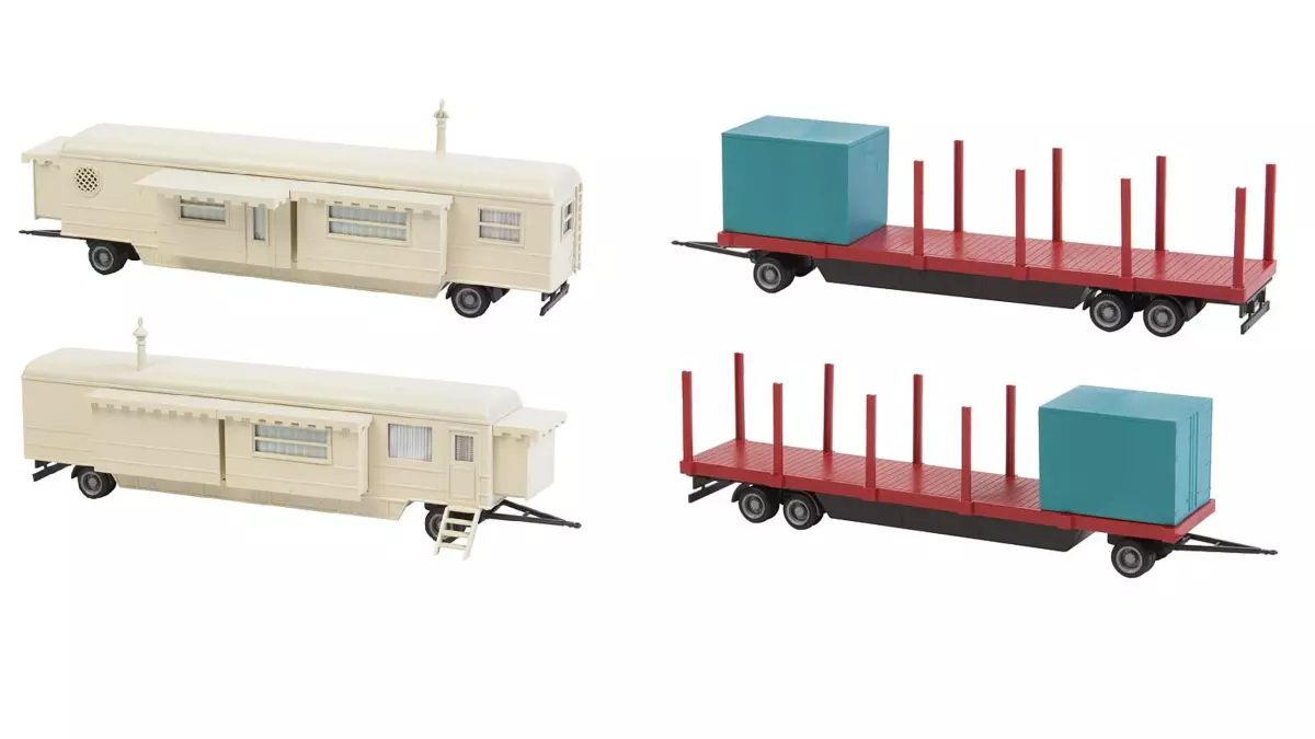 Set di rimorchi I FALLER 140480 - HO 1 : 87 - EP IV