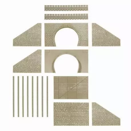 Set di 2 cancelli a tunnel a 2 corsie