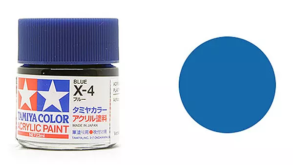 Vernice acrilica blu