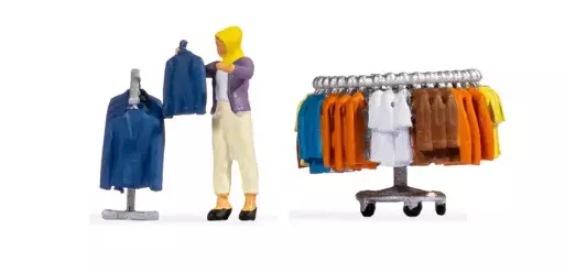 Stand di abbigliamento per bambini - Noch 16509 - HO : 1/87