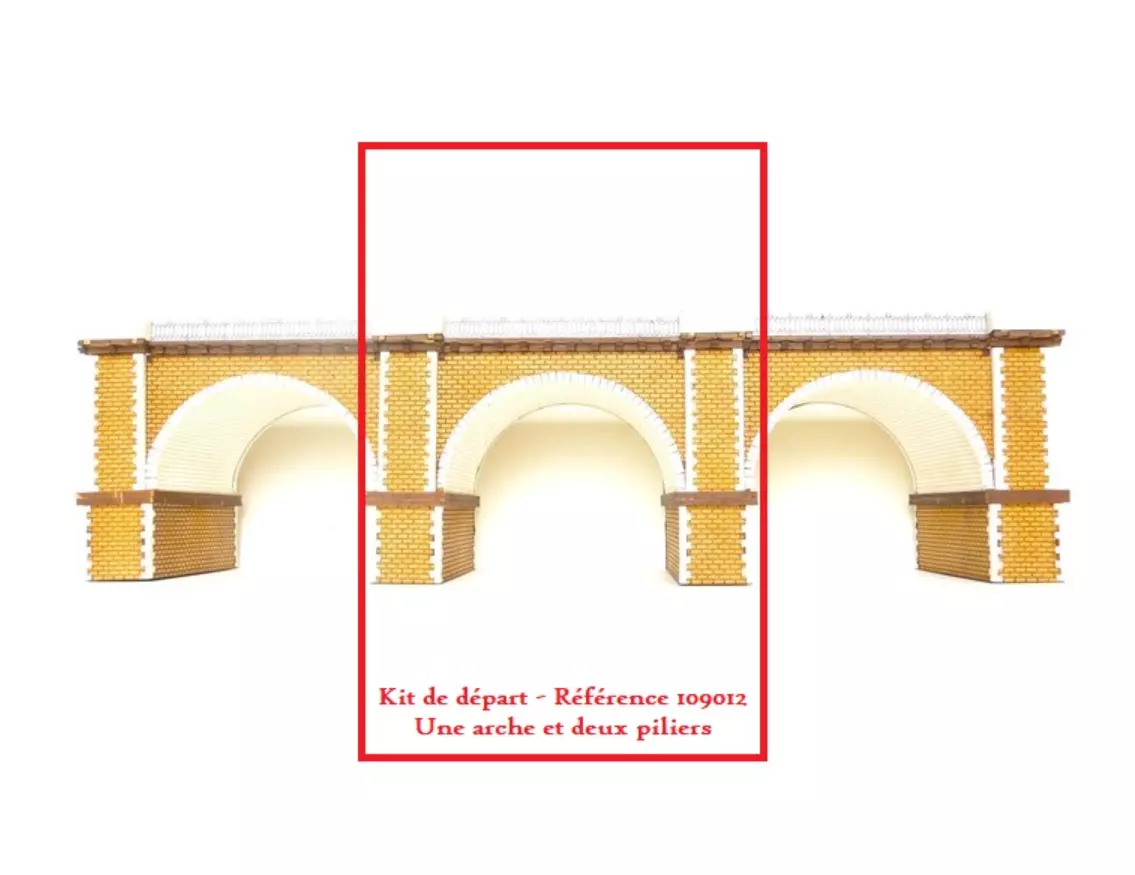 Viadotto a due corsie - 165 mm WoodModelism 109012 - HO 1/87