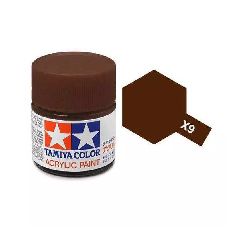 Vernice acrilica - colore Marrone X9 - TAMIYA 81509 - 10 mL