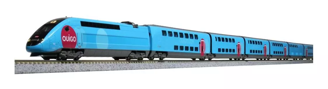 Set di 10 elementi TGV OUIGO - Kato K101763 - N 1/160 - SNCF - Ep VI - Analogico - 2R