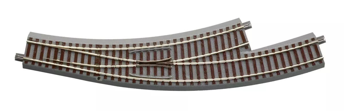 Deviatoio curvo sinistro R3/R4 Raggio 30° 434,5 mm GEOLINE ROCO 61154 - HO 1/87 Codice 83