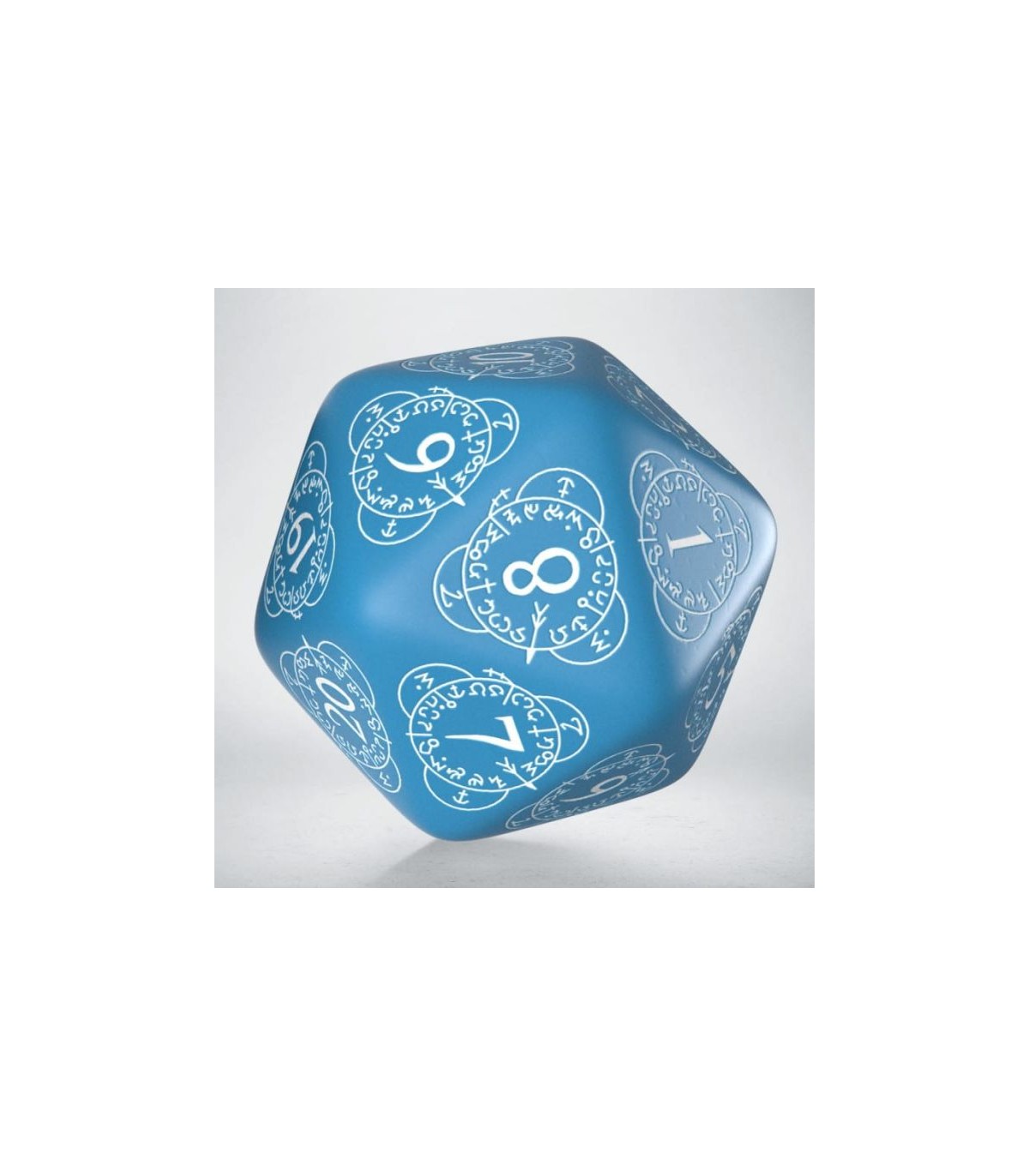 Dado D20 Level Counter Blue & White