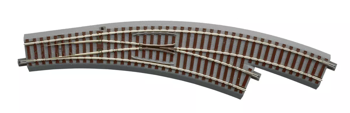 Deviatoio curvo destro R3/R4 Raggio 30° 434,5 mm GEOLINE ROCO 61155 - HO 1/87 Codice 83