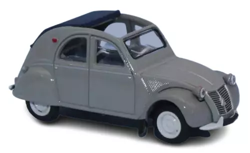 1958 Citroën 2cv AZLP, grigio, open top SAI 6011 - HO 1/87