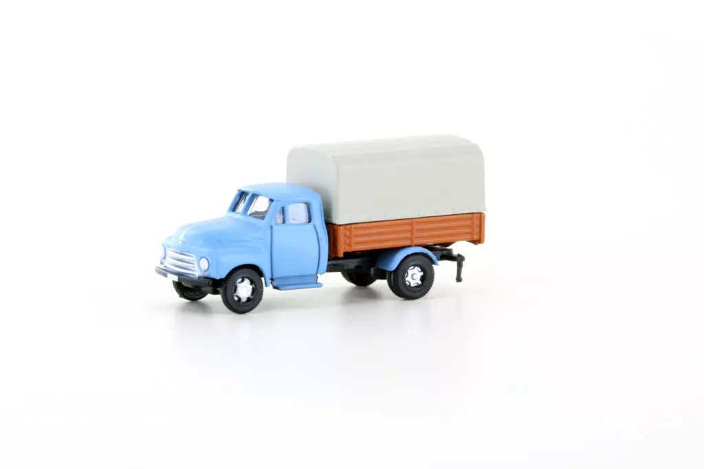Camion - LEMKE 3232 - Opel Blitz - Scala N 1/160 - EP II / III - Blu