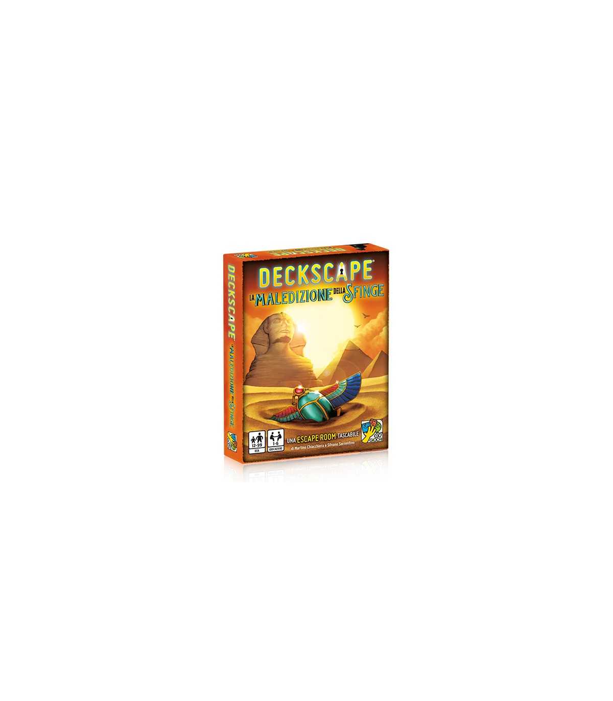 Deckscape - La Maledizione della Sfinge: Avventura di Fuga nell'Antico Egitto per 1-6 Giocatori, Enigmi e Trappole da Superare!