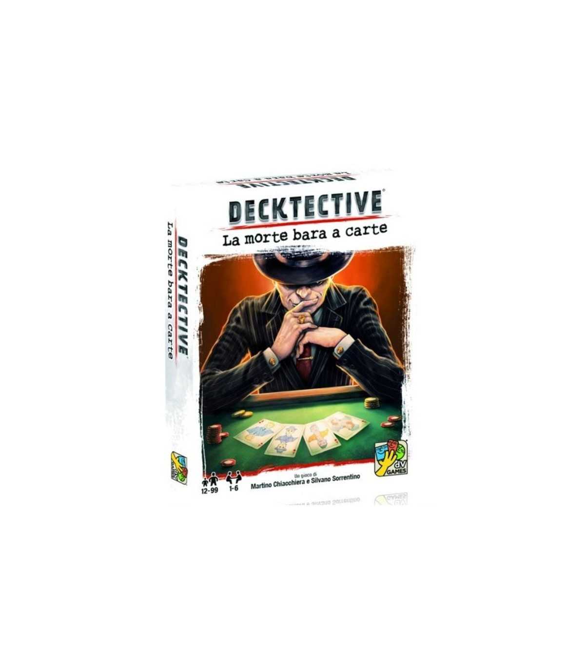 Decktective - La morte bara a carte: Gioco di deduzione e strategia, 1-6 giocatori, 60 min, ambientato a Las Vegas anni '50.