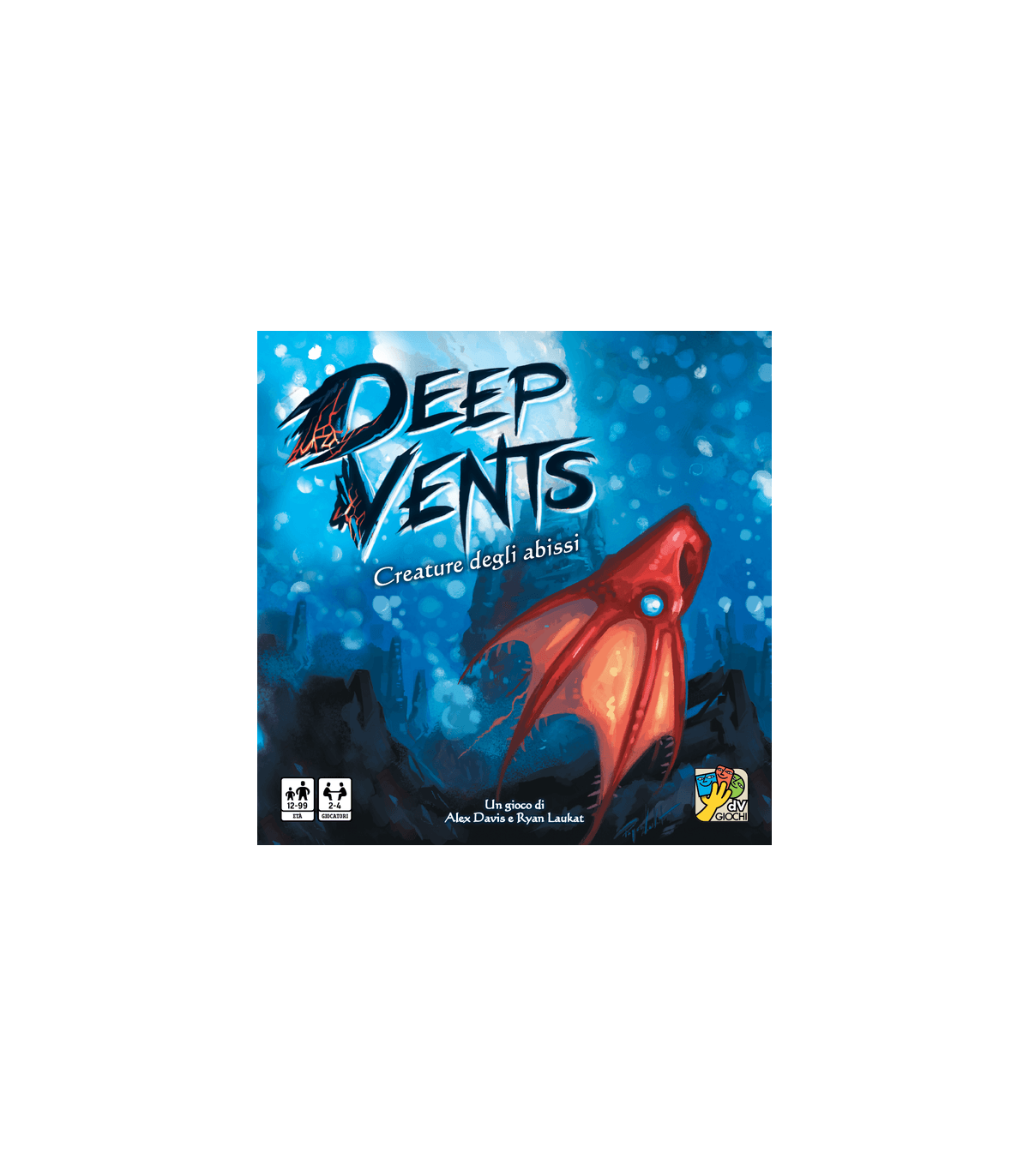 Deep Vents - Gioco da Tavolo di Strategia Sottomarina per 2-4 Giocatori, 40 Minuti di Avventura e Competizione!