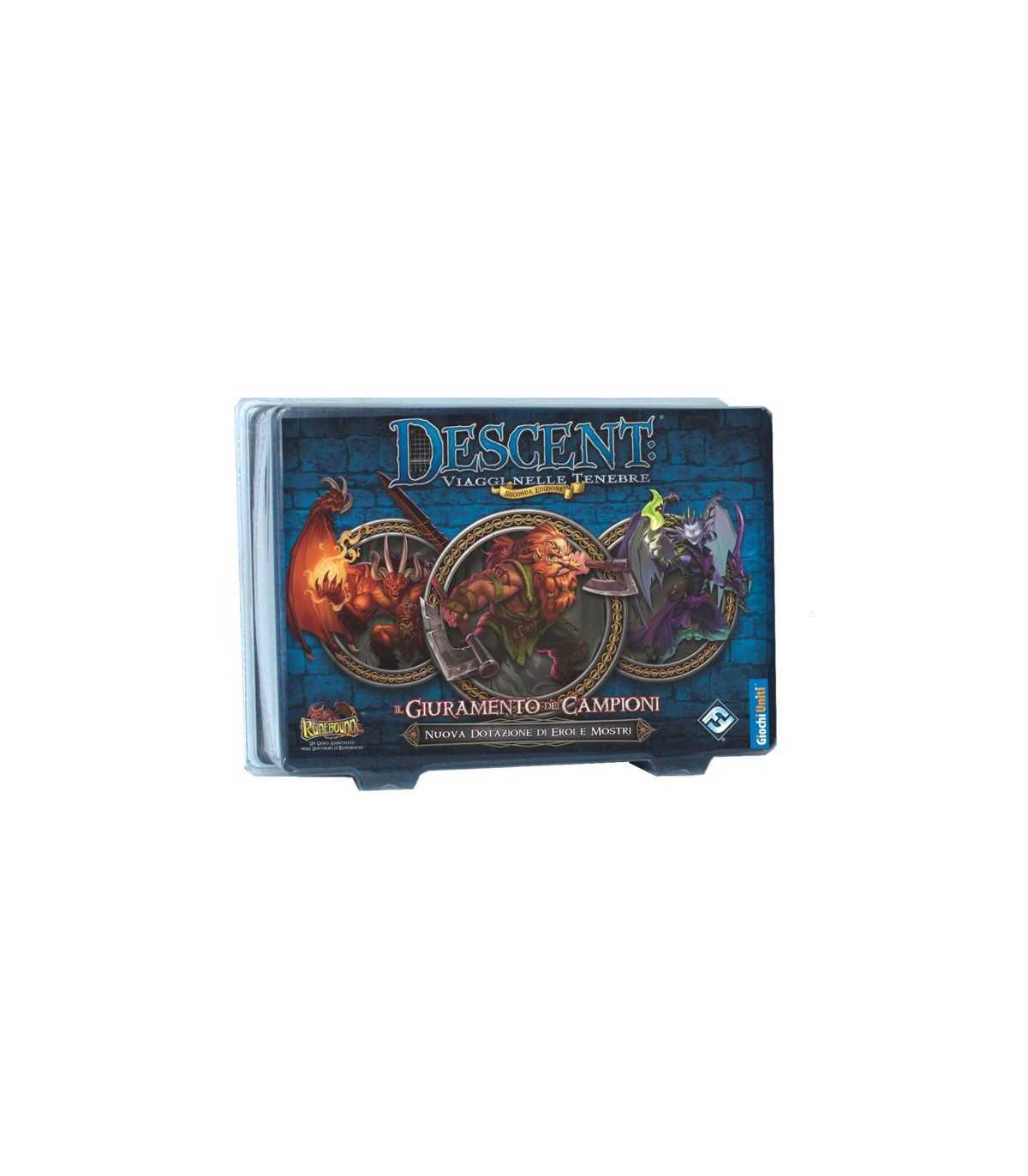 Descent: Il Giuramento dei Campioni - Espansione per Giochi di Avventura con 14 Miniature e Avventure Epiche per 2-5 Giocatori