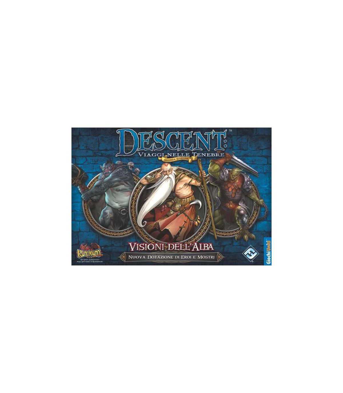 Descent: Visioni dell'Alba - Espansione per Descent 2a Edizione con 4 Eroi Unici e Mostri Spaventosi, Gioco di Avventura Fantasy
