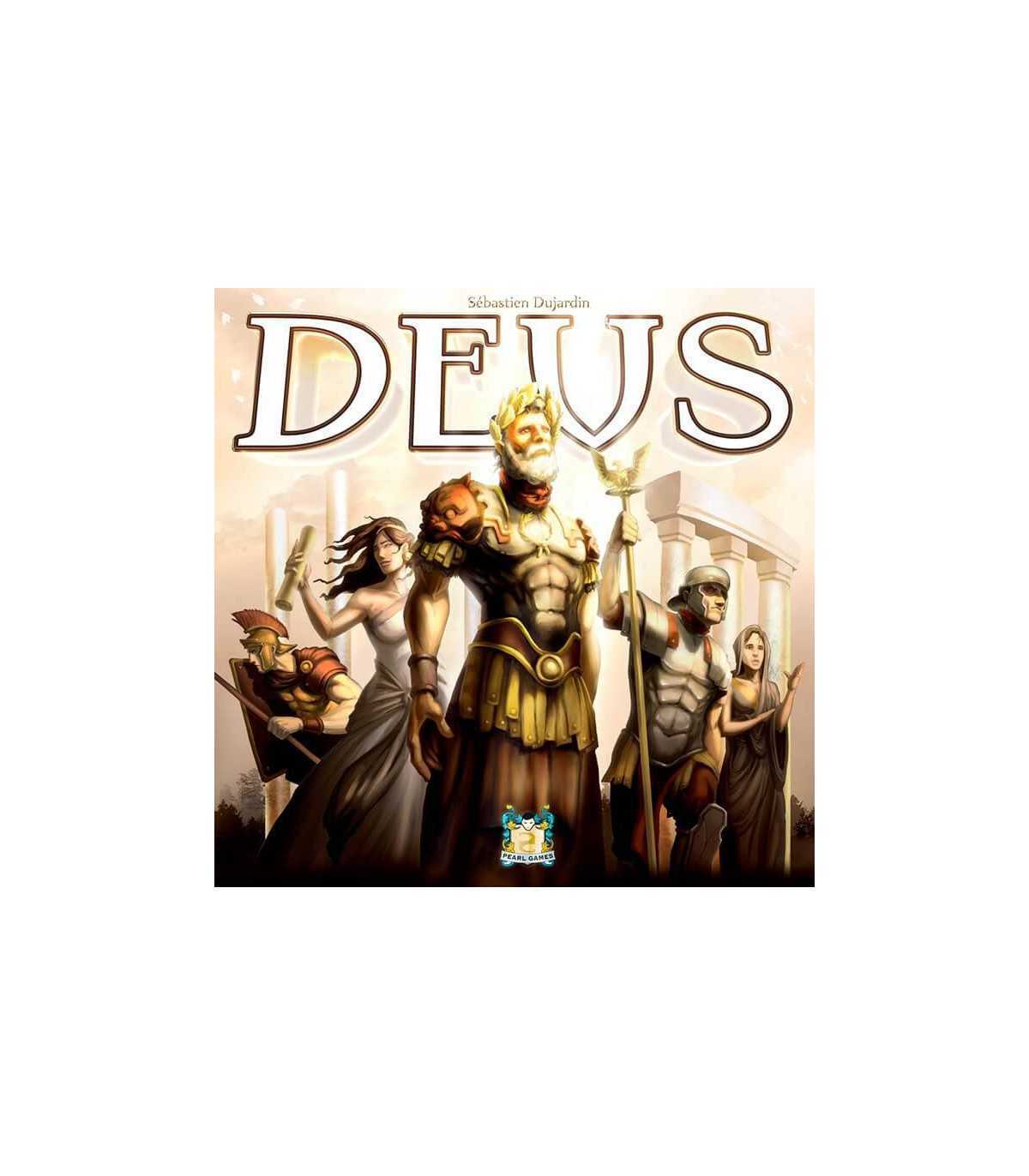 Deus - Gioco di Strategia Avvincente per 2-4 Giocatori, Gestione Risorse e Mitologia, Durata 60 Minuti, Autore Sébastien Dujard