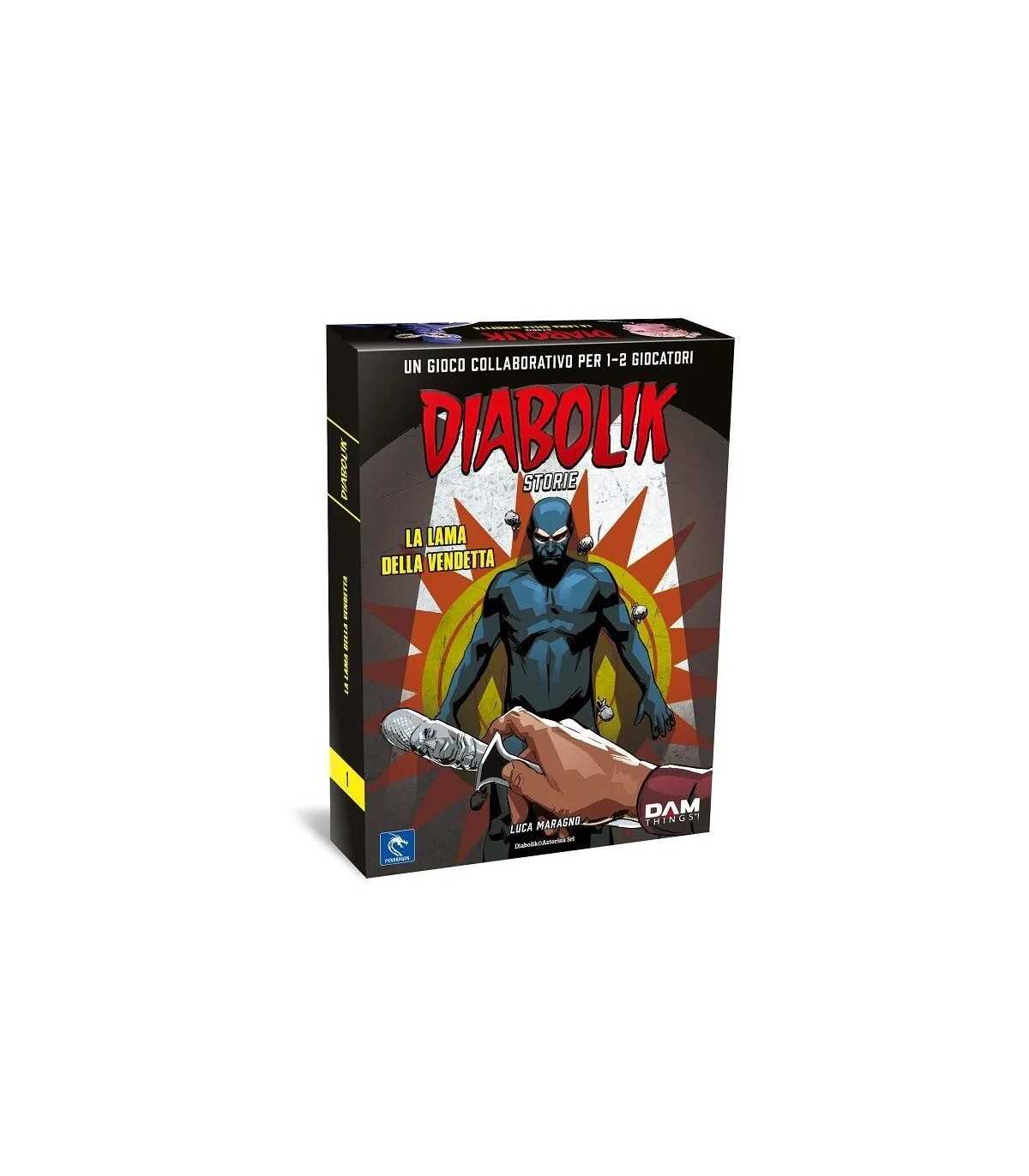 Diabolik Storie - La Lama della Vendetta: Gioco Collaborativo per 1-2 Giocatori, Avventura Crime con Diabolik e Eva Kant