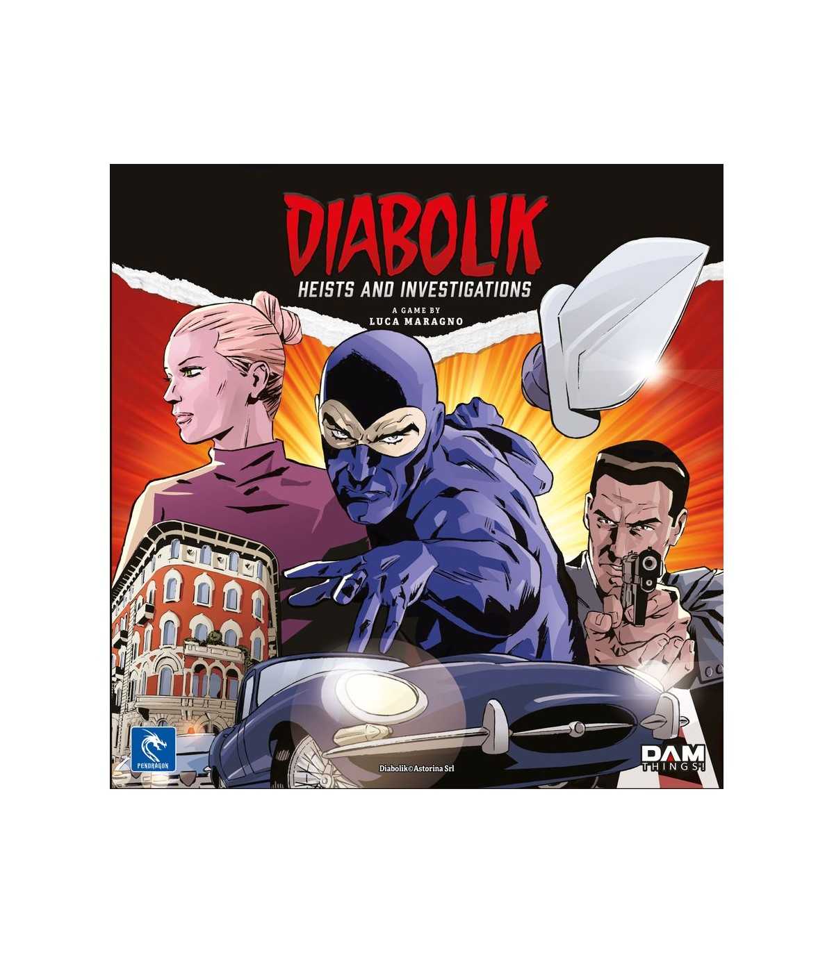 Diabolik: Colpi e Indagini - Gioco da Tavolo di Strategia e Deduzione per 2-4 Giocatori, Avventure nel Mondo di Diabolik