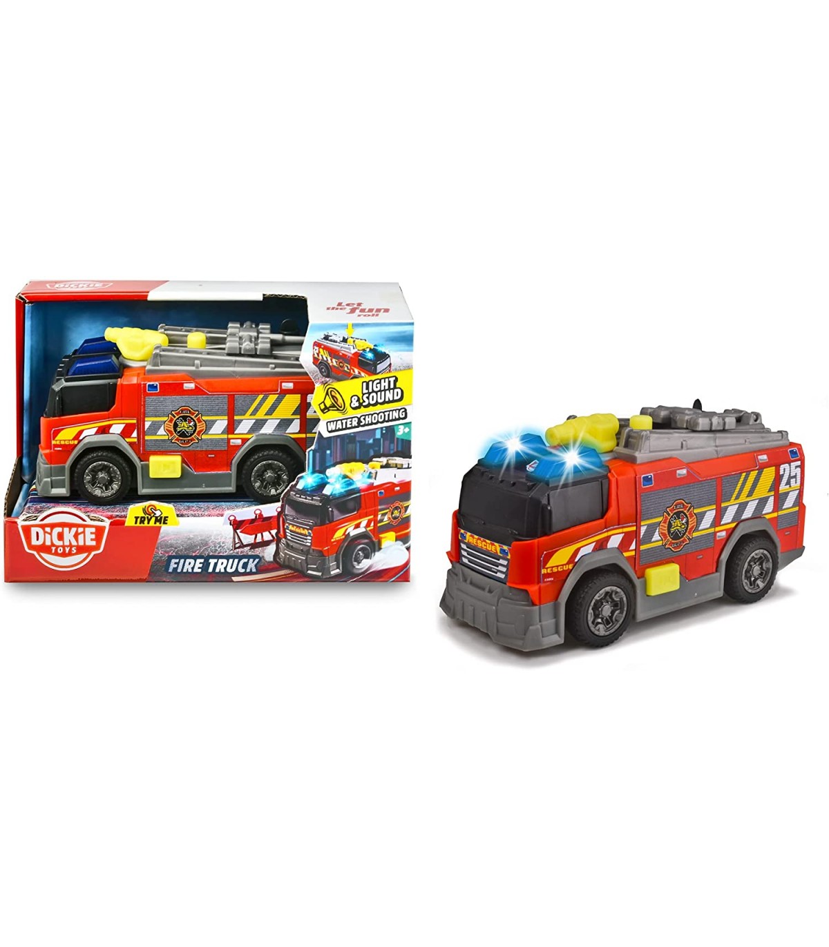 Dickie - Camion Pompieri cm 15 con Luci e Suoni