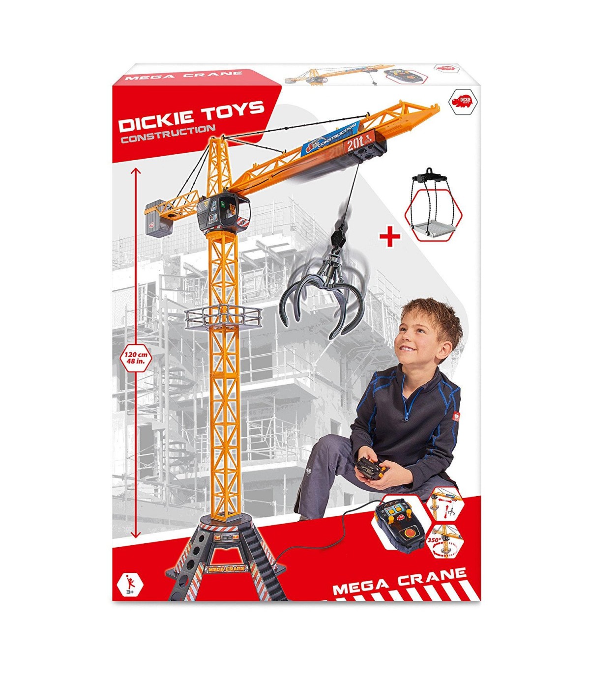 Dickie - Mega Gru Filoguidata - 120cm