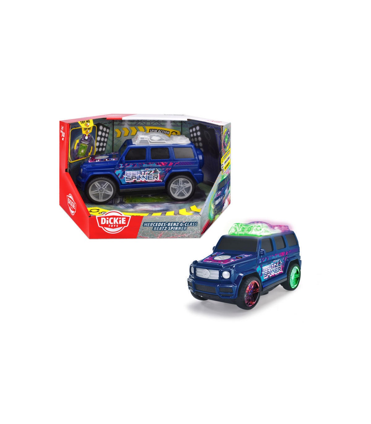 Dickie - Mercedes-Benz Classe G 23,5 cm Motorizzato Funzione Spinning, Luci e Suoni