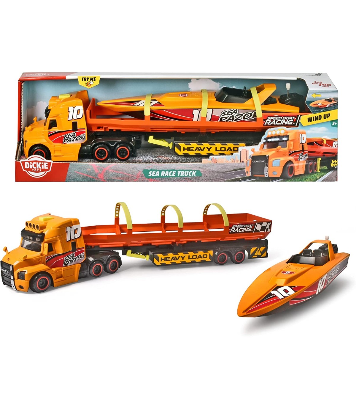 Dickie - Sea Race Truck cm. 40 con Luci e Suoni