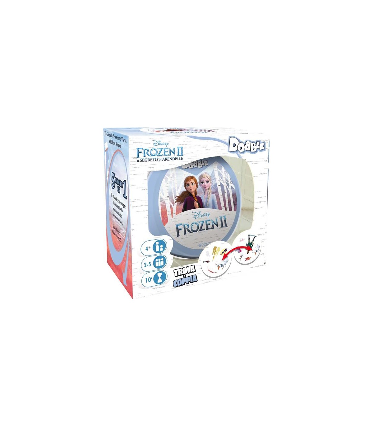 Dobble - Frozen: Gioco di Carte Ispirato a Elsa e Anna, Divertimento per 4-8 Giocatori, Educativo e Veloce!