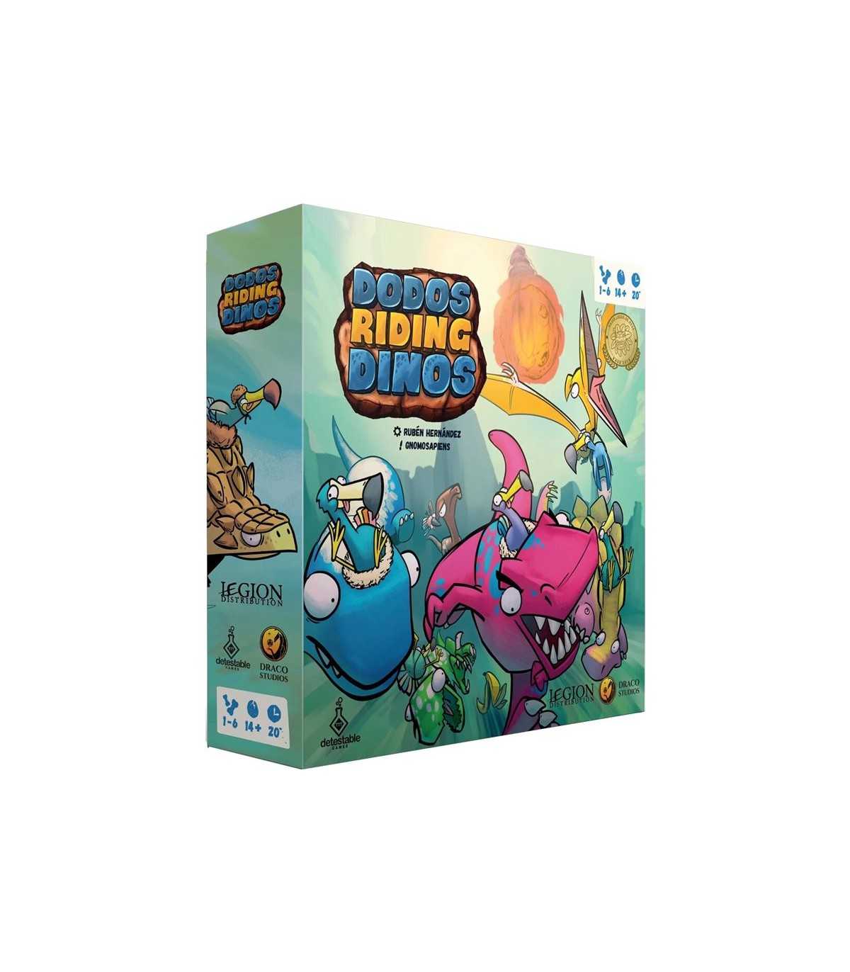Dodos Riding Dinos - Gioco da Tavolo Avventuroso per Famiglie, 1-8 Giocatori, Strategia e Divertimento, Voto GYF 8.2