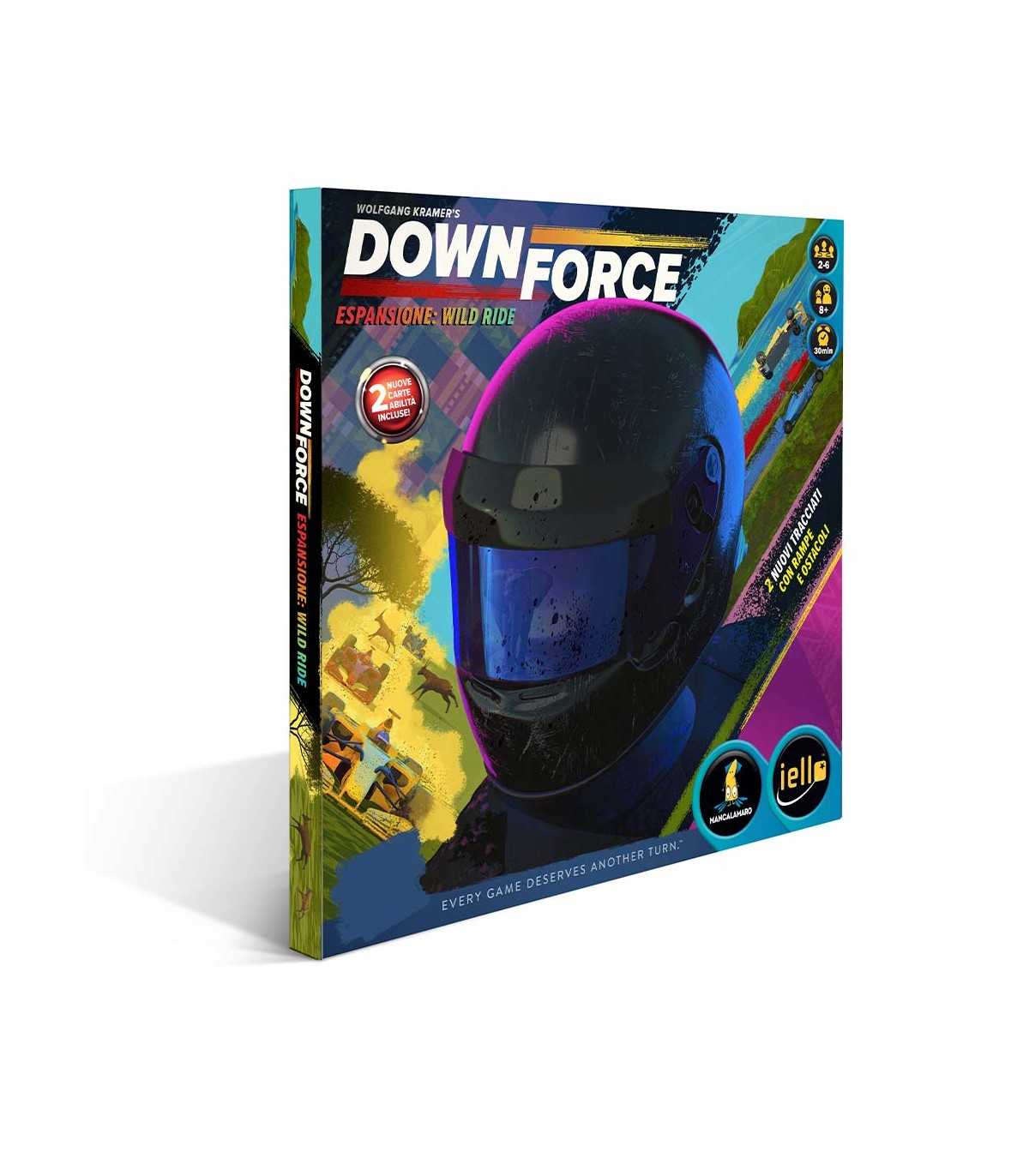 Downforce: Wild Ride - Espansione di Giochi Per Famiglia con Piste 3D, Animali Selvatici e Sfide per 2-6 Giocatori!