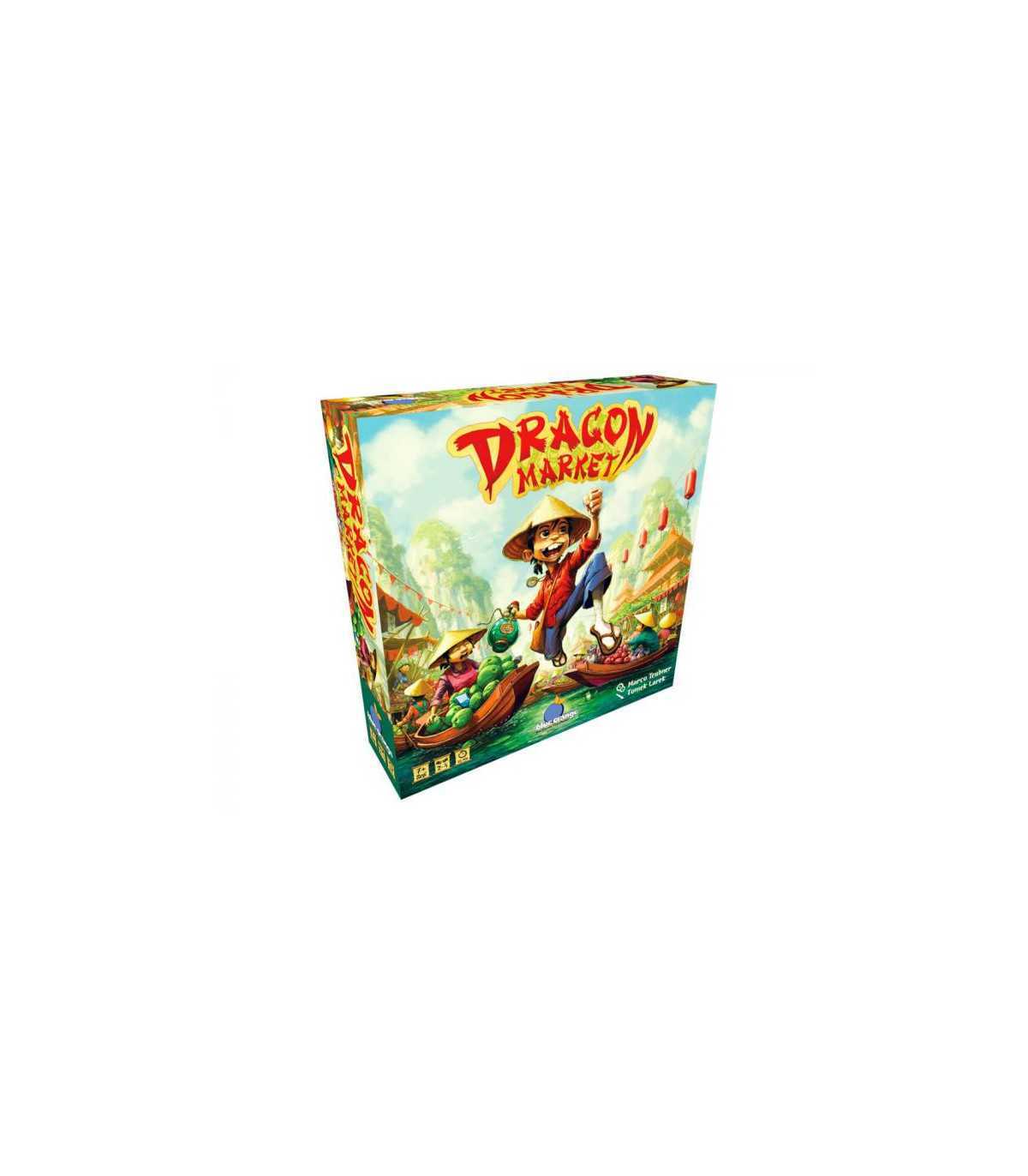 Dragon Market - Gioco da Tavolo Avventuroso per Famiglie, 2-4 Giocatori, Età 7+, Strategia, 40 Minuti di Divertimento da Blue O