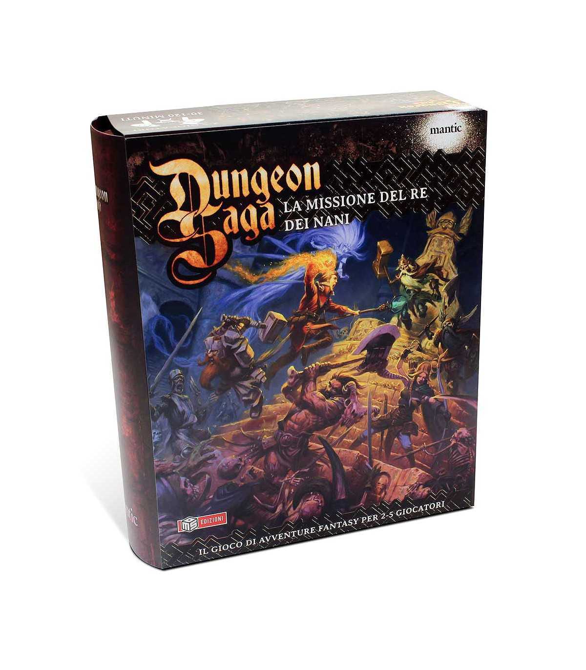 Dungeon Saga: La Missione del Re dei Nani - Gioco da Tavolo Fantasy per 2-5 Giocatori, Avventure e Combattimenti in Italiano