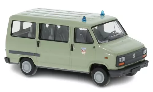 Véhicule Peugeot J5 Minibus CRS SAI 7165 BREKINA 34913 - HO 1/87-
