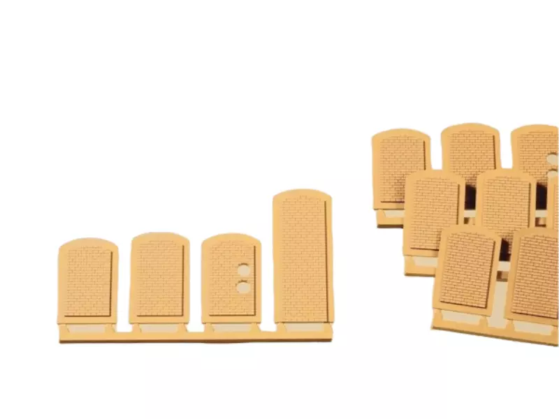 Kit di 16 finestre gialle Auhagen 80206 - HO: 1/87 - sistema modulare