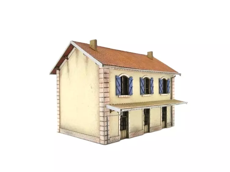 Stazione PLM a 3 porte - Bois Modélisme 201002 - N 1/160