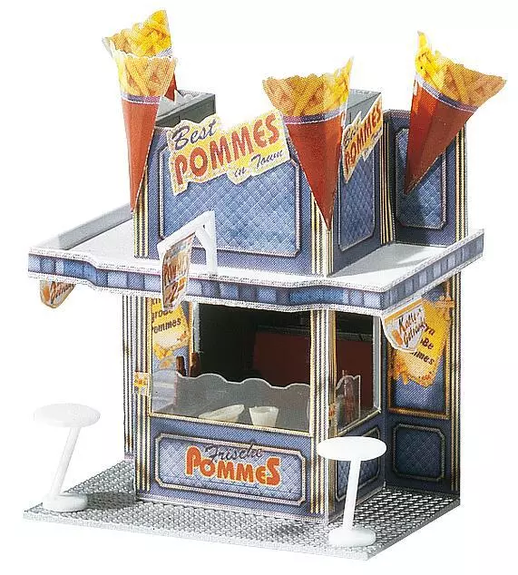 XXL Patatine Fritte Stand Fiera HO 1/87