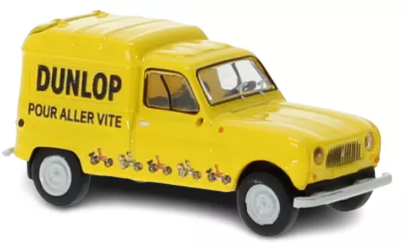 Renault 4 furgoni, livrea gialla Dunlop SAI 2458 - HO : 1/87