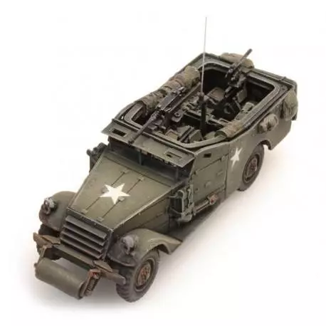 Veicolo militare autoscout bianco US/UK M3A1 - Artitec 387.114 - HO 1/87