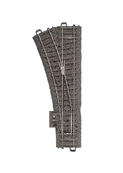 R2 24,3° deviatoio a sinistra Marklin 24611 - 188,3 mm - HO: 1/87 - Codice 83 - Binario C