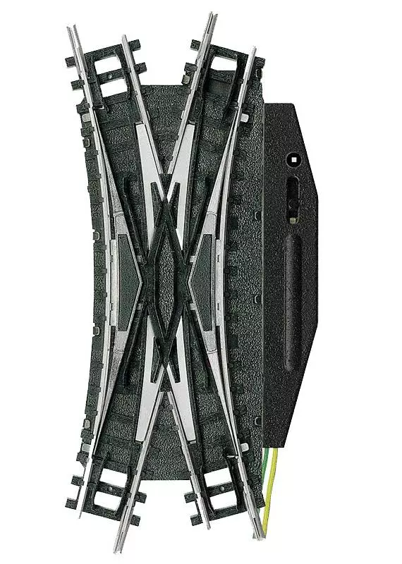 Passante elettrico Minitrix 30° TJD a doppia giunzione - N: 1/160 - codice 80 - 14968