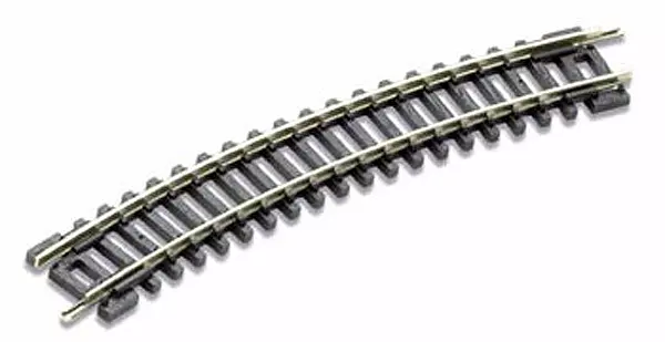 Rail courbe rayon 228mm 22.5° code 80, 16 au cercle