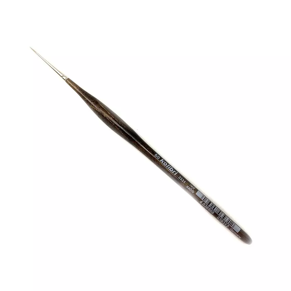 Pennello per pittura ad olio N°5/0 Setola rossa